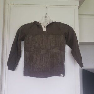 Burts Bees Brown and Green top with hoody Size 4T